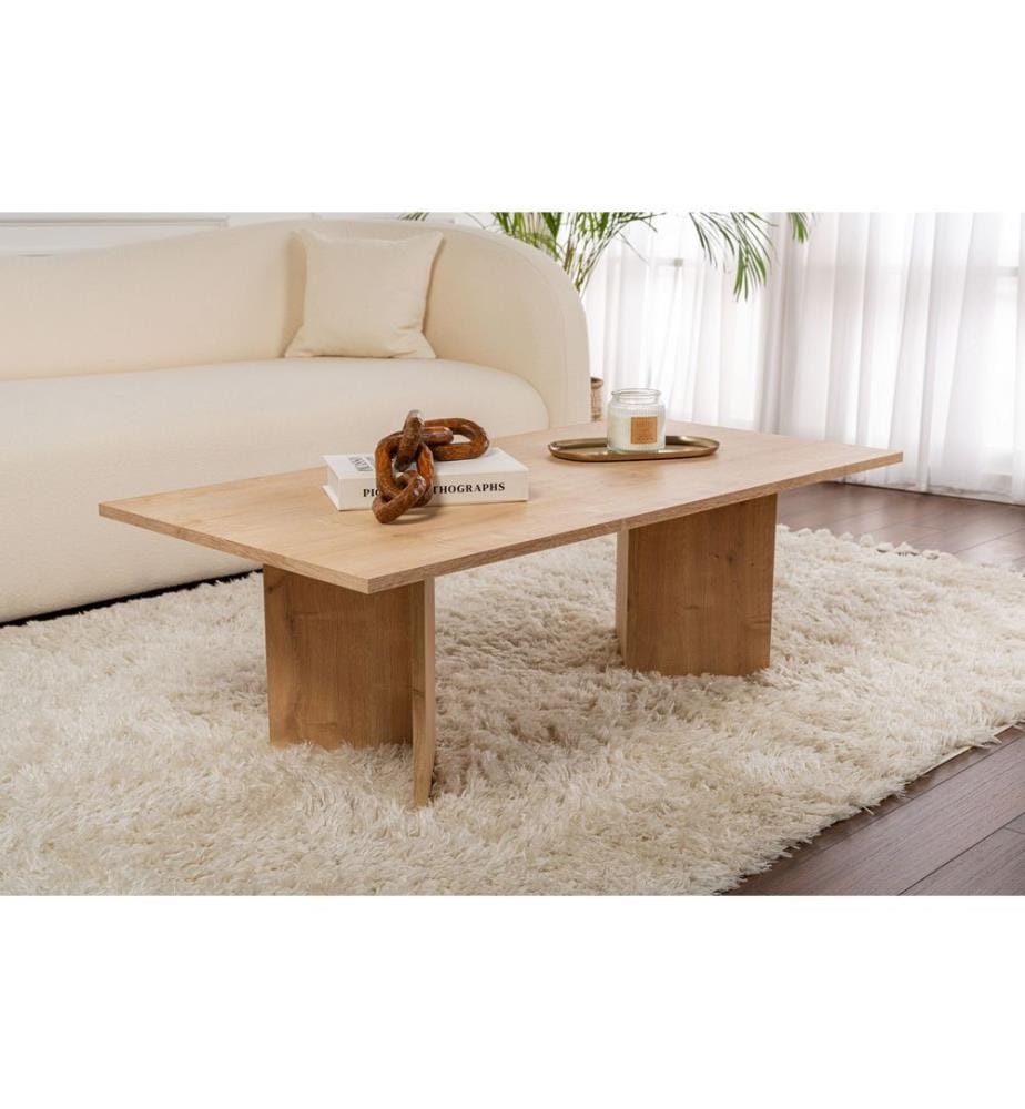 Tavolino, rovere zaffiro, 100% MELAMMINA RIVESTITA