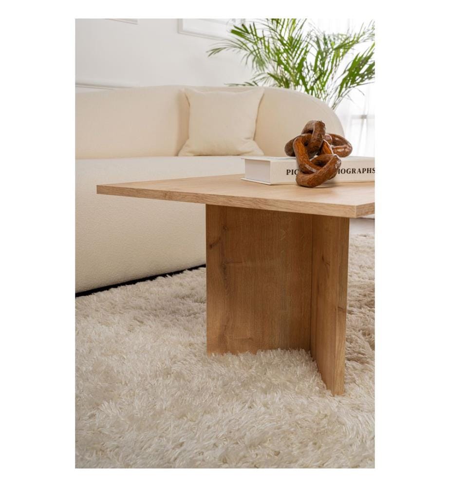 Tavolino, rovere zaffiro, 100% MELAMMINA RIVESTITA