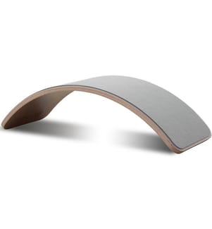 Balance Board aus Holz, grau, Buchenholz