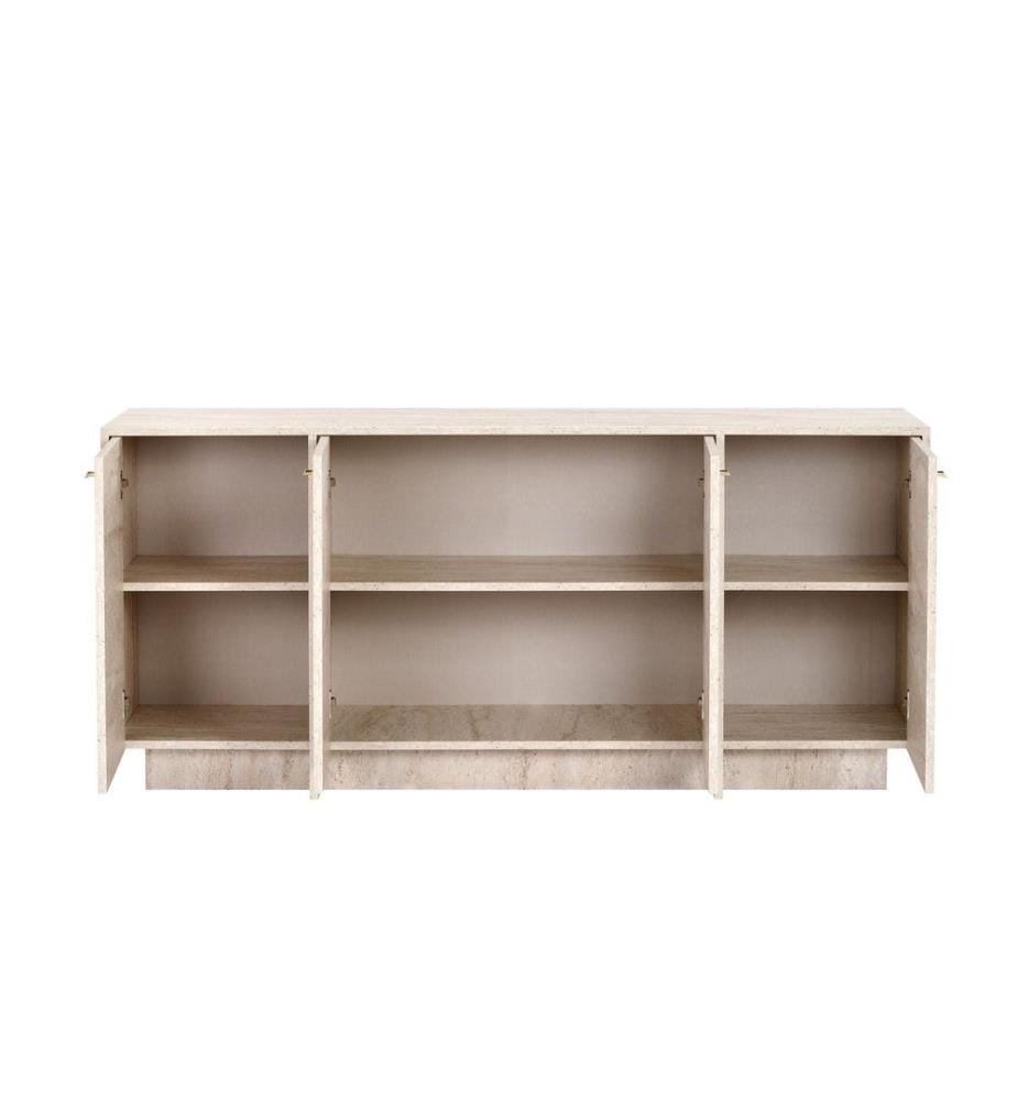 Konsole, Travertin, 100 % melaminbeschichtete Spanplatte