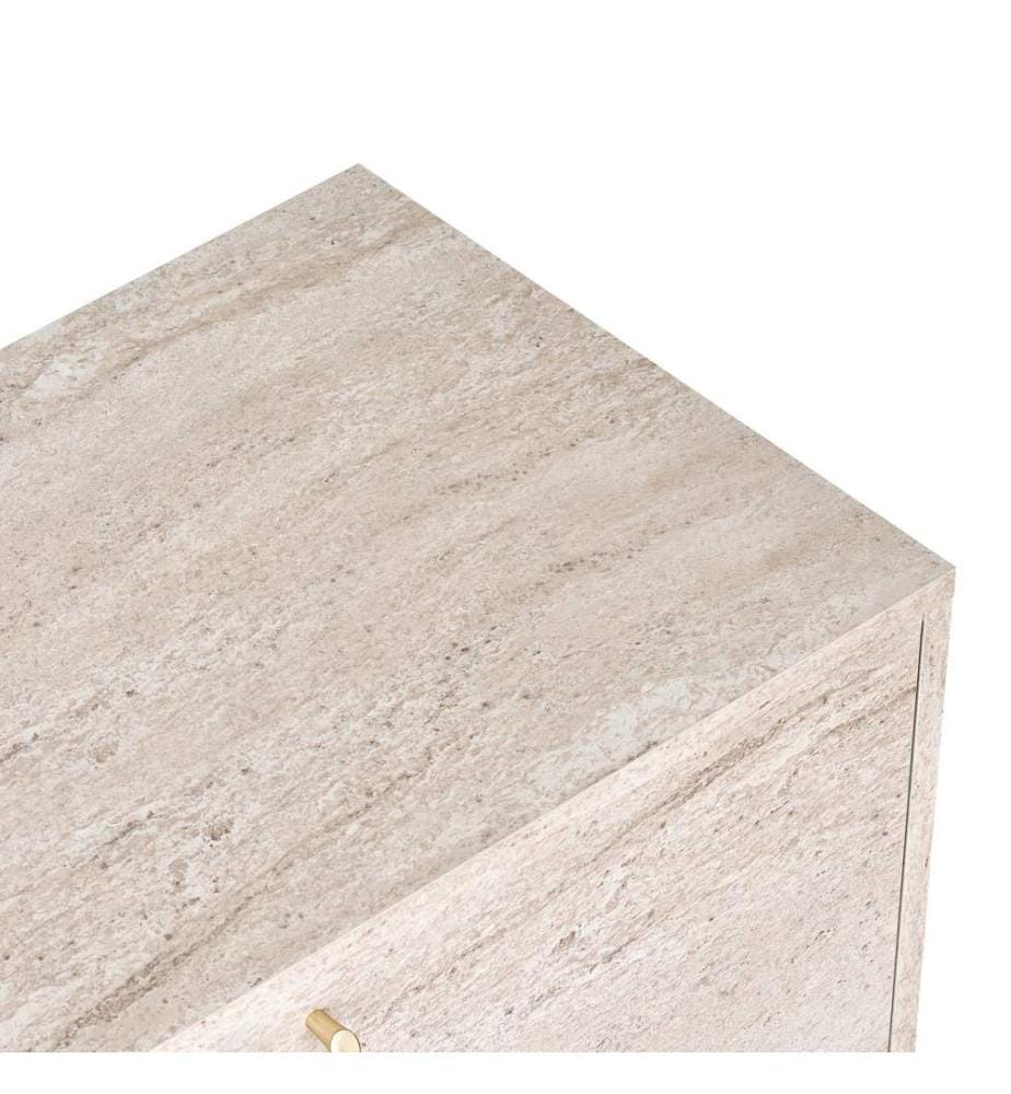Konsole, Travertin, 100 % melaminbeschichtete Spanplatte