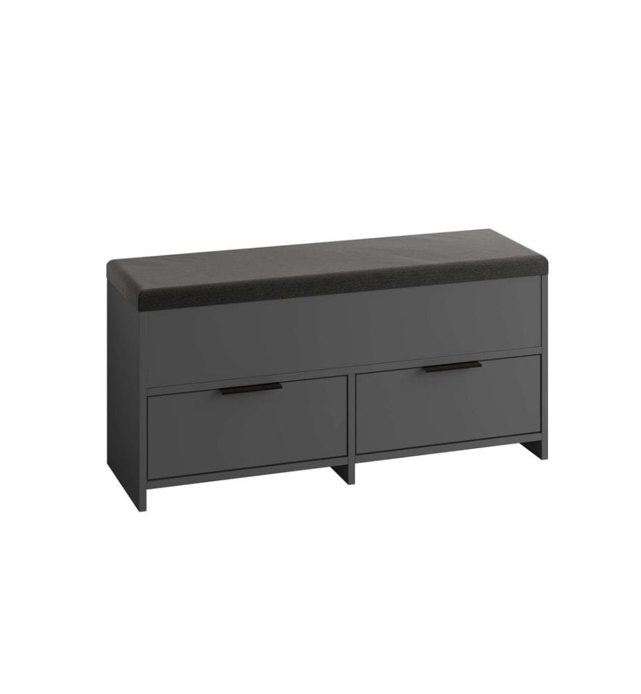 Schuhschrank, Anthrazit, 100 % melaminbeschichtete Spanplatte