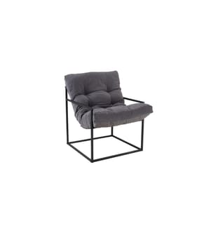 1-Sitzer-Sofa, Schwarz, Grau, Gestell: 100 % Metall