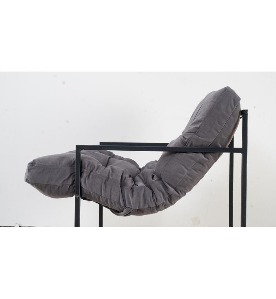1-Sitzer-Sofa, Schwarz, Grau, Gestell: 100 % Metall