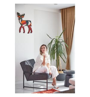 Ohrensessel, Anthrazit, Gestell: Metall, Bezug: 85 % Polyester / 15 % Baumwolle