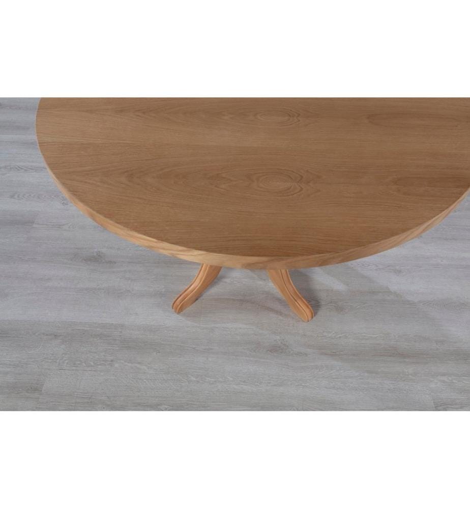 Essgruppe mit Tisch und Stühlen, 5-teilig, Natur, Buchenholz, Stoff: Leinen