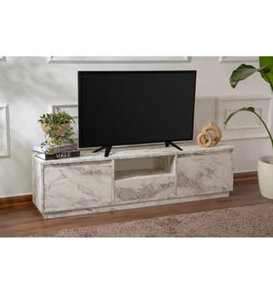 TV-Ständer, Freesienmarmor, 100 % melaminbeschichtete Spanplatte