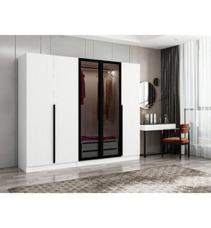 Kleiderschrank, Rauchschutz, melaminbeschichtete Spanplatte