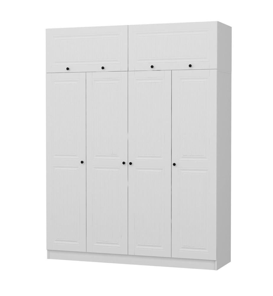 Kleiderschrank, weiss, melaminbeschichtete Spanplatte