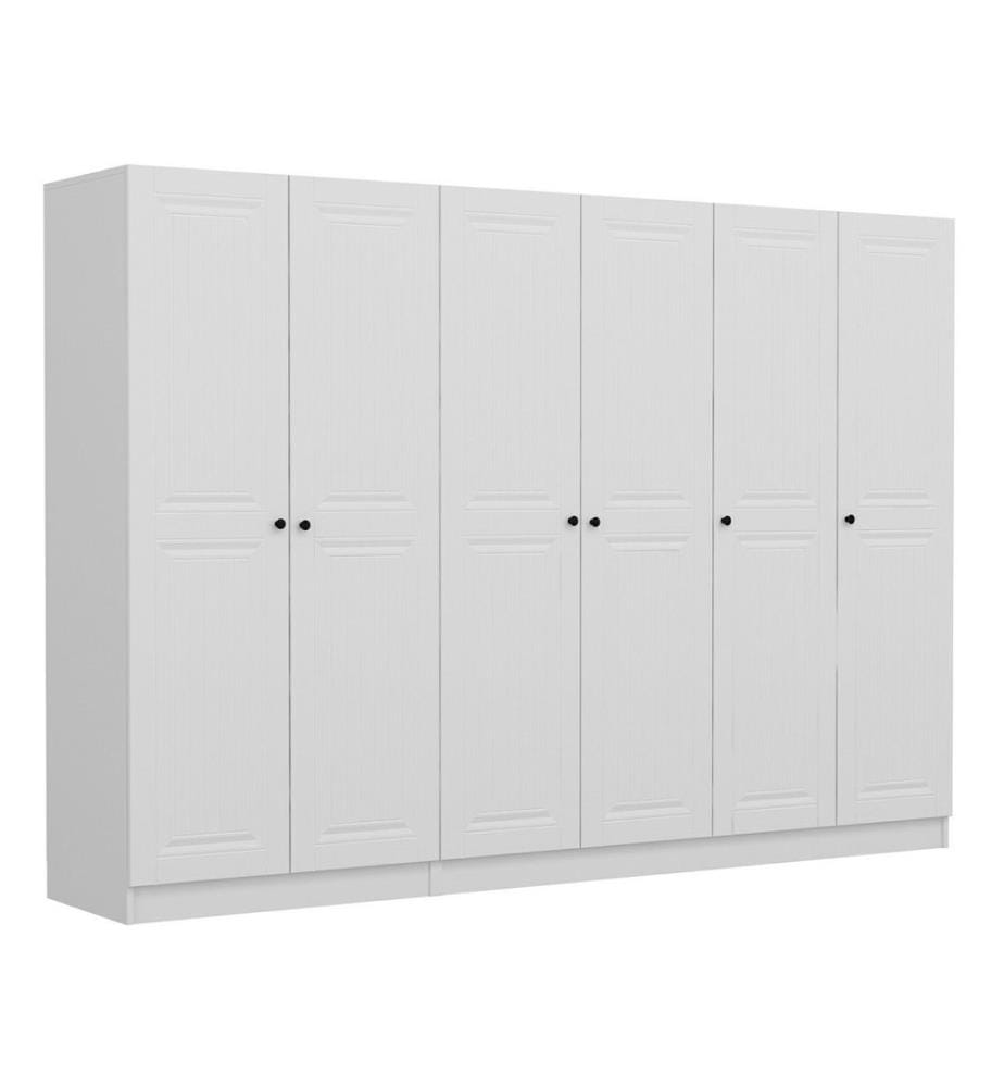 Kleiderschrank, weiss, melaminbeschichtete Spanplatte