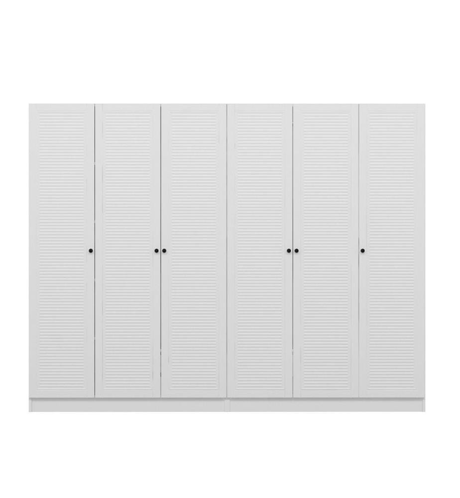 Kleiderschrank, weiss, melaminbeschichtete Spanplatte
