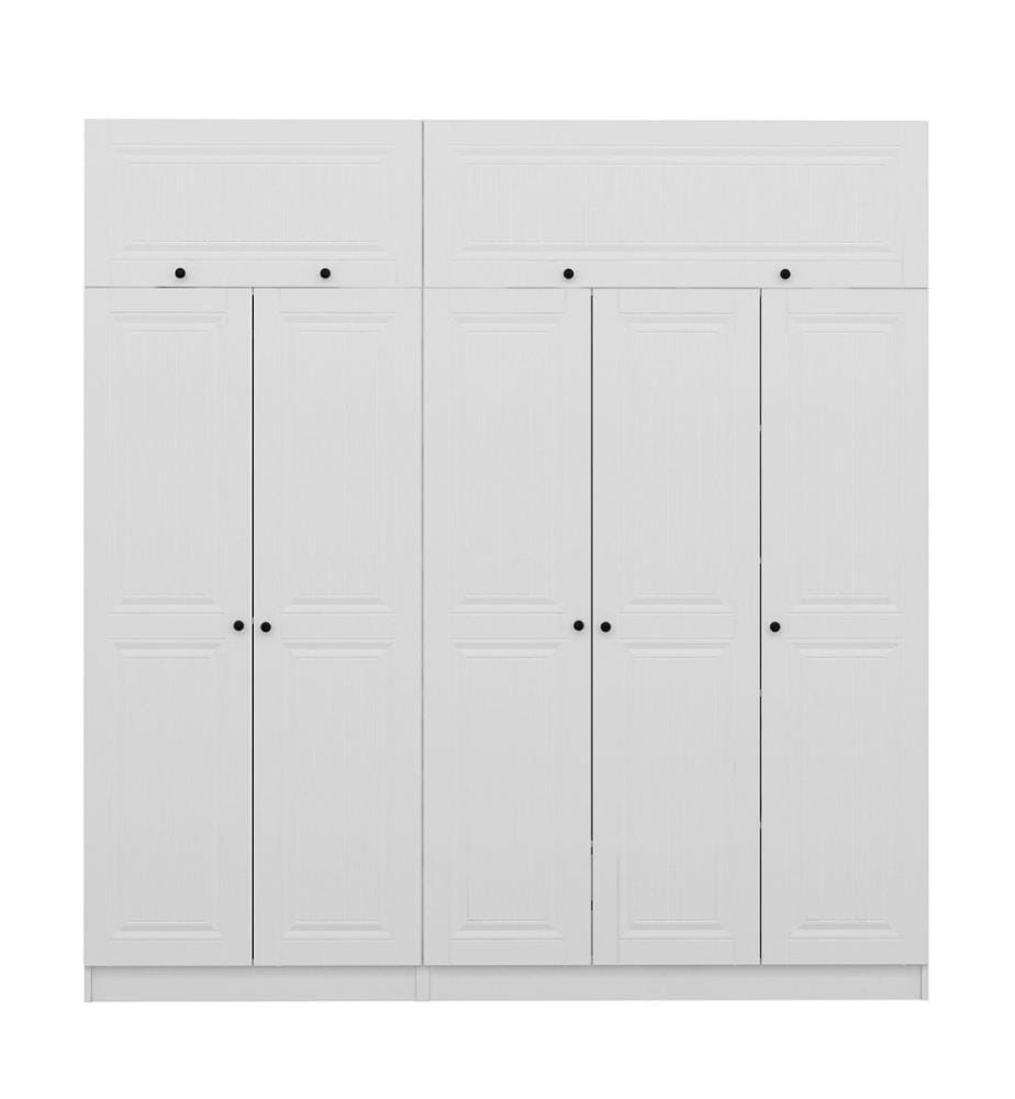 Kleiderschrank, weiss, melaminbeschichtete Spanplatte