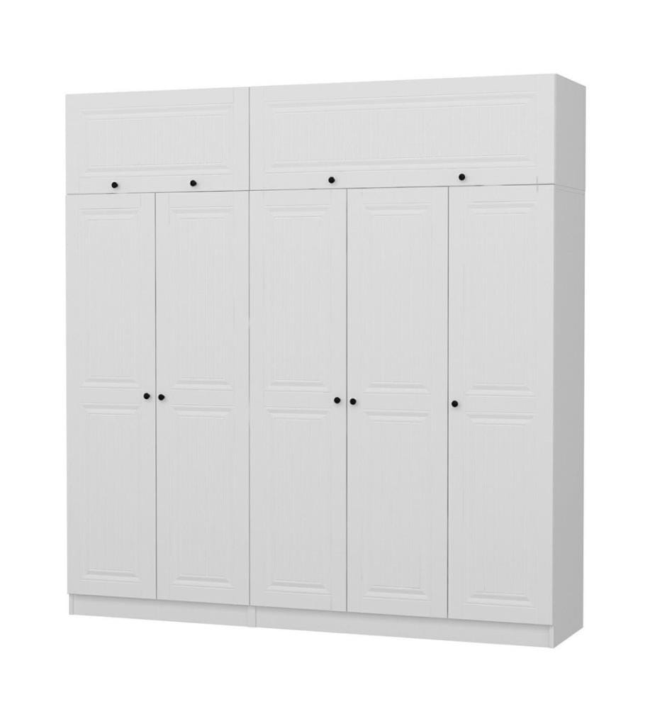 Kleiderschrank, weiss, melaminbeschichtete Spanplatte