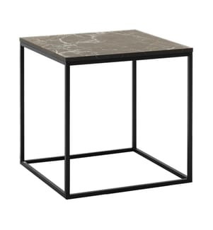 Beistelltisch, Schwarz, Marmor, Melaminbeschichtete Spanplatte