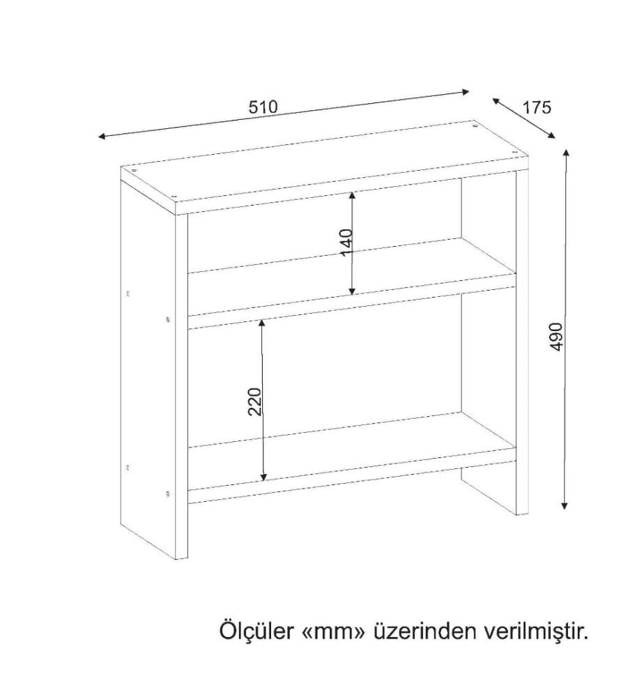 Beistelltisch, Weiss, Melaminbeschichtete Spanplatte