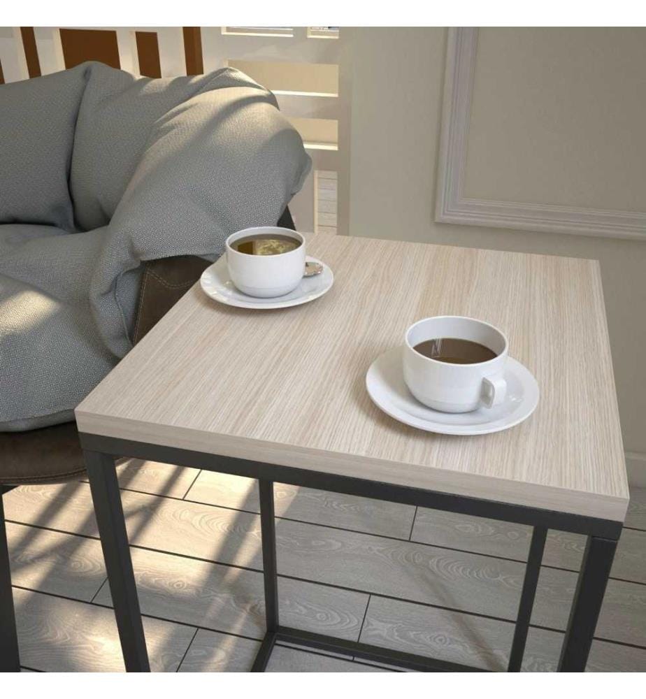 Table d'appoint, chêne, panneau de particules mélaminé