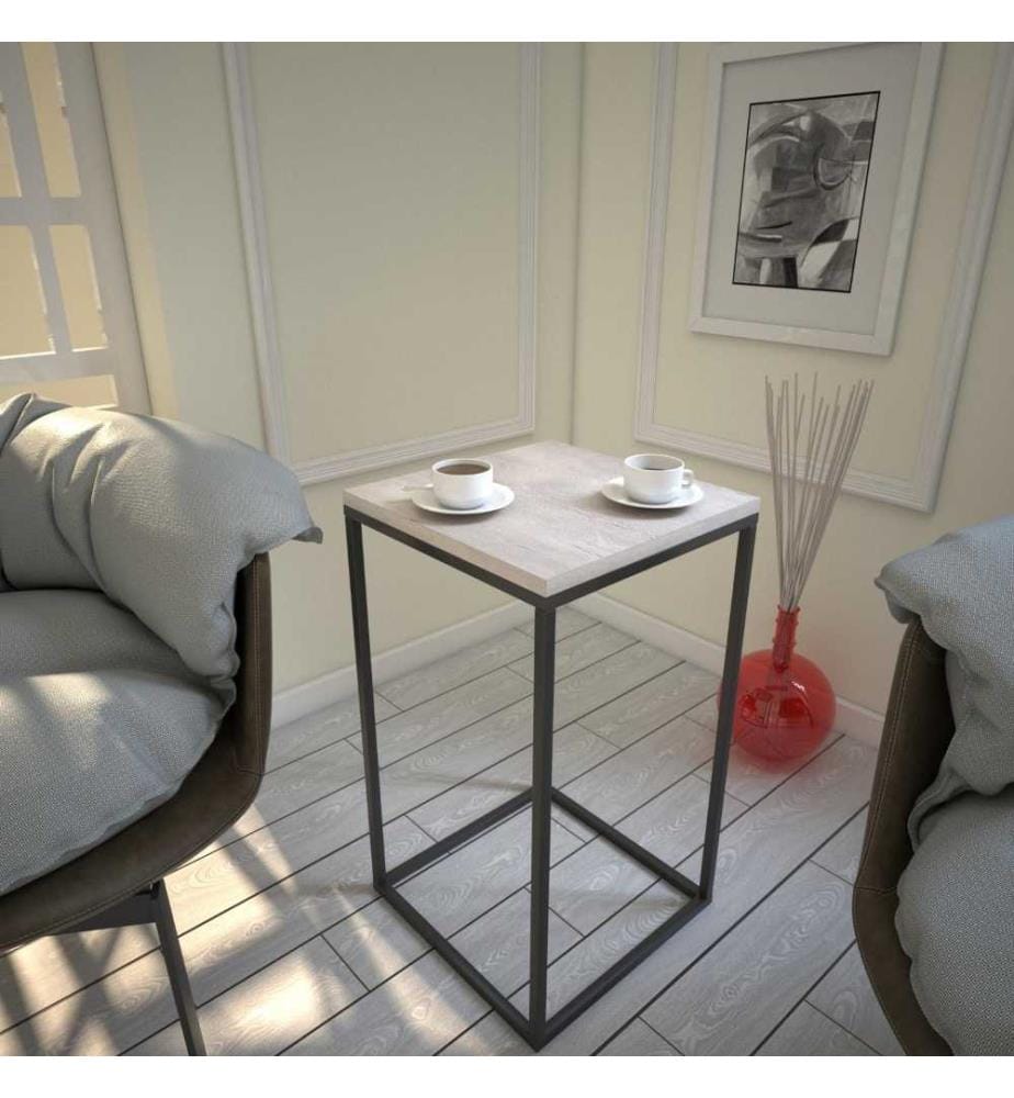 Table d'appoint, chêne de mer, panneau de particules mélaminé