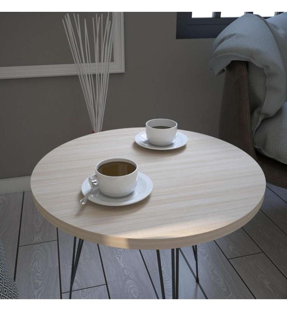 Table d'appoint, chêne, panneau de particules mélaminé