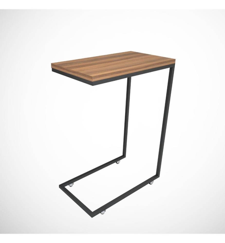 Table d'appoint, noyer, panneau de particules mélaminé