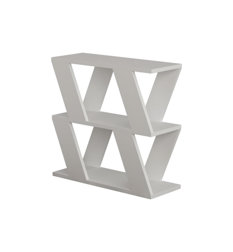 Table d'appoint, blanc, panneau de particules mélaminé
