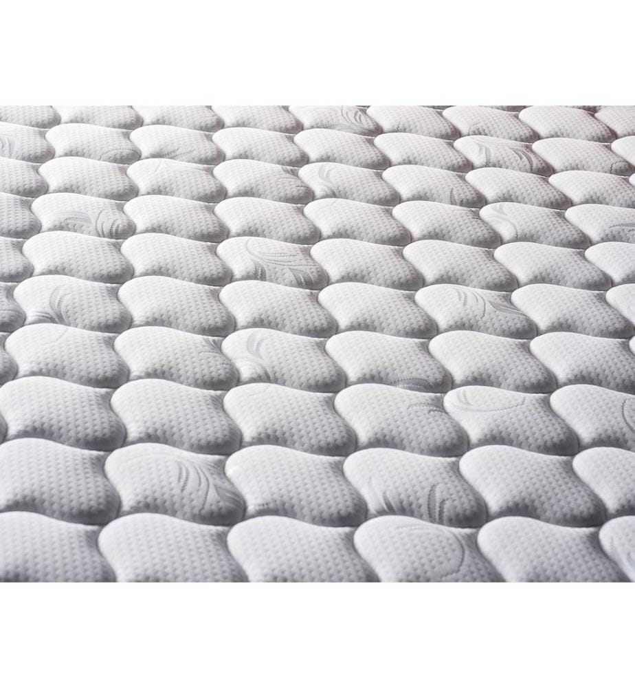 Matelas, blanc, housse en coton tricoté, matelas ferme