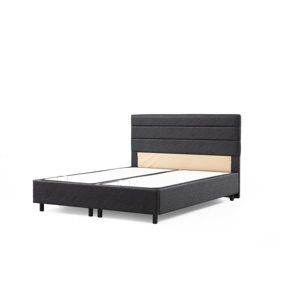 Single Bed Base & Headboard, Anthracite, Melamine Coated Particle Board Thickness: 18 Mm