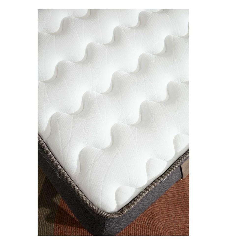 Teppich, Creme, Blau, Nerz, 100 % Polyester, 80 x 600 cm
