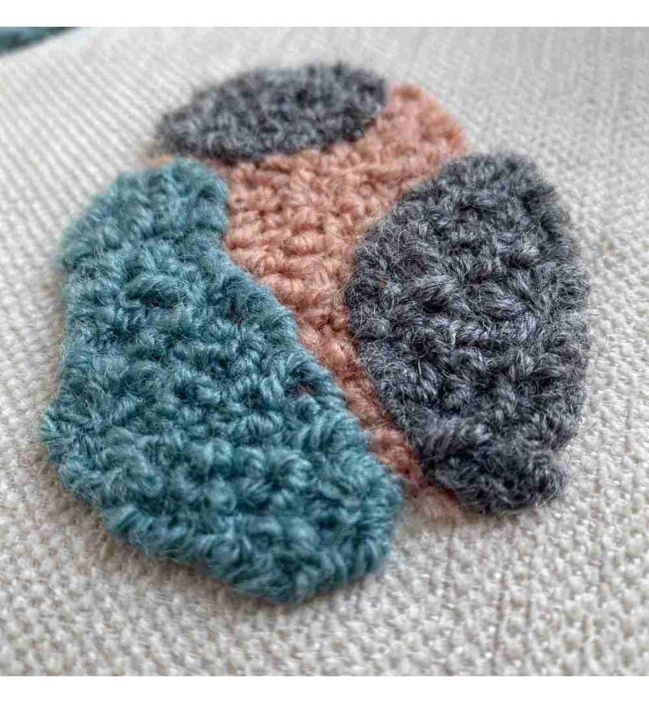Copricuscino, Menta, Cipria, Rosa, Grigio, Tessuto: 20% Lino - 80% Pes