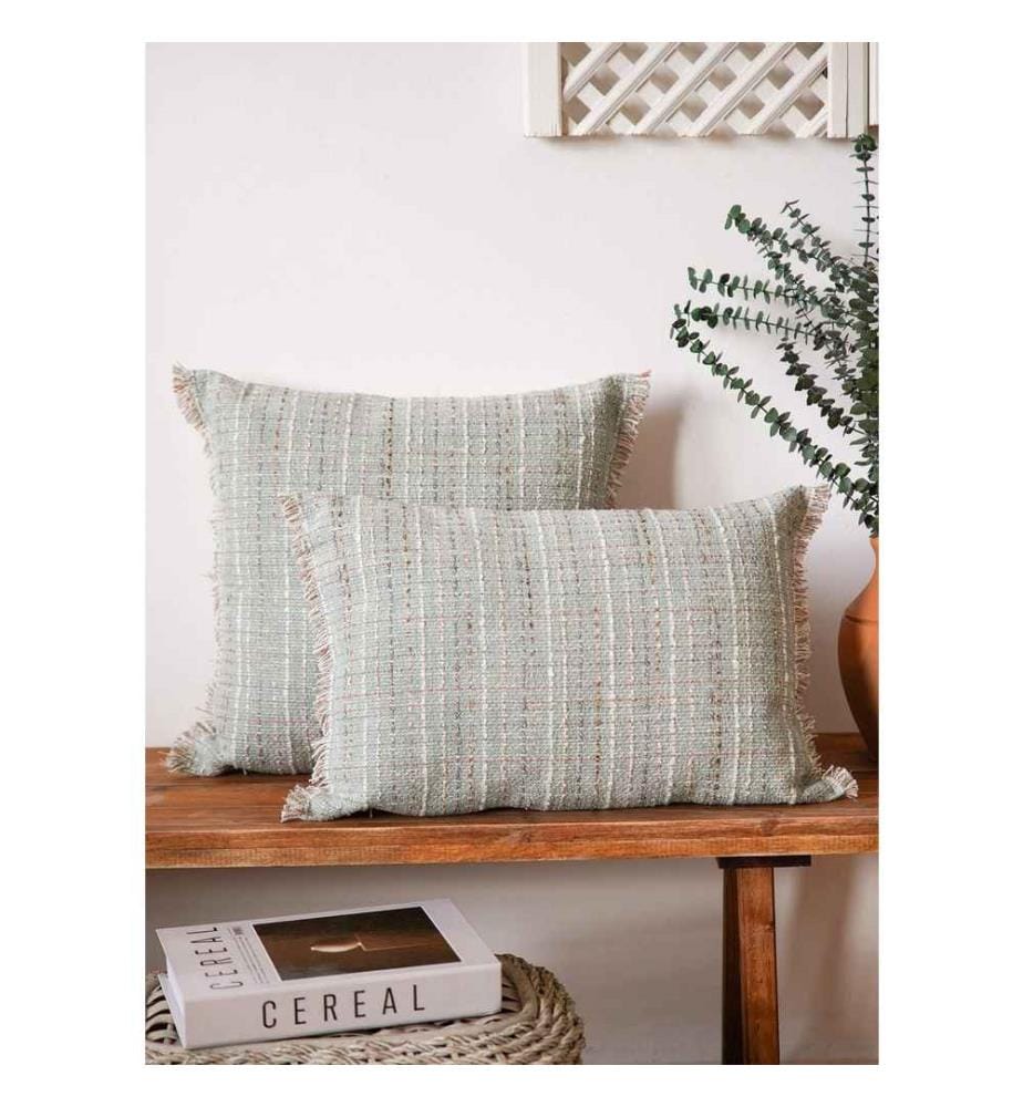 Cuscino, Verde, Tessuto 100% cotone