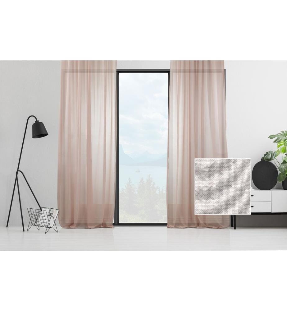 Tenda velata, cipria, 100% poliestere, crepe chiffen in finta seta