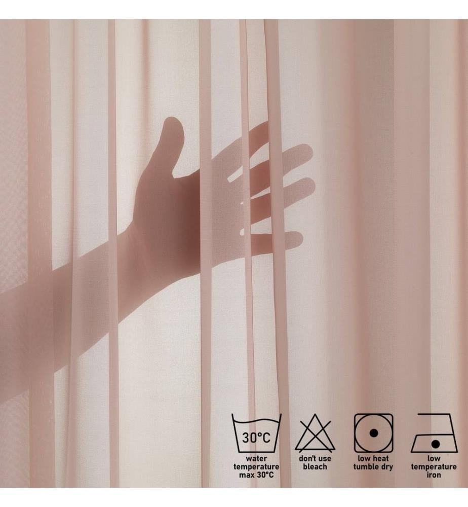 Tenda velata, cipria, 100% poliestere, crepe chiffen in finta seta