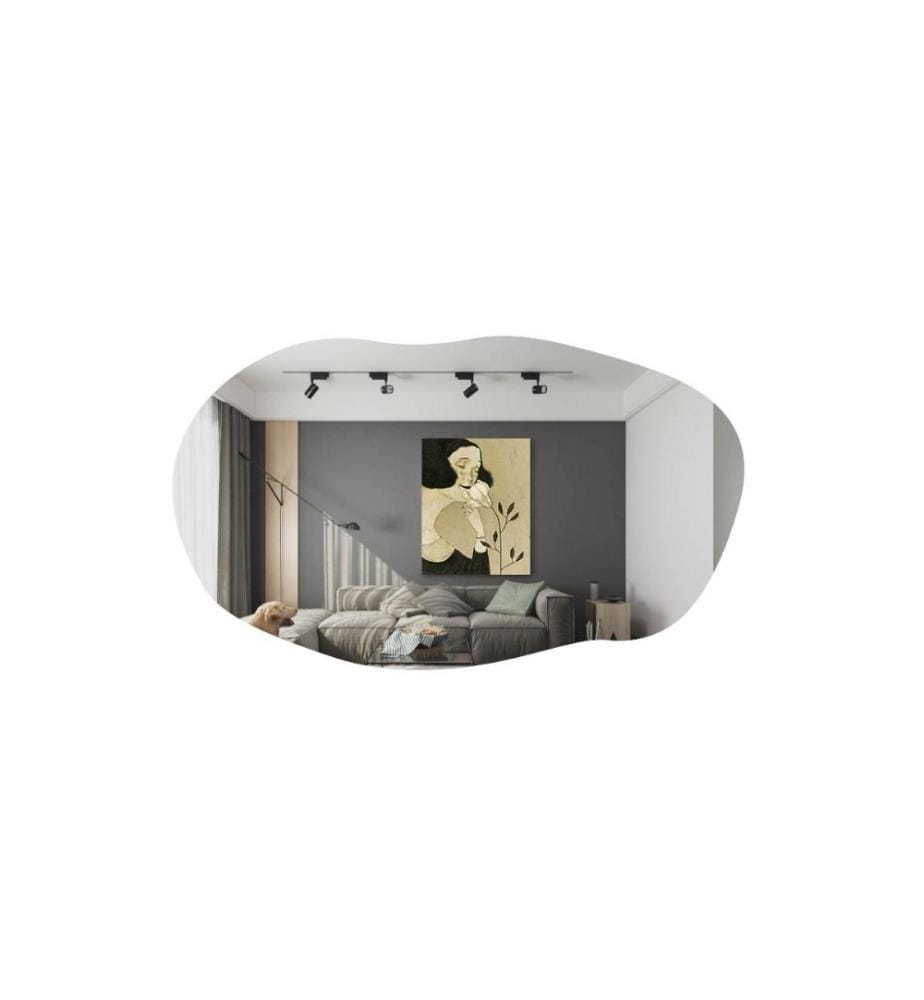 Specchio, Nero, MDF, Specchio per cassettiera