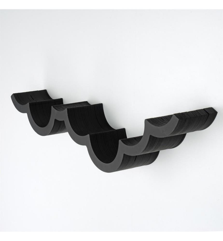Toilet Paper Holder, Black, Wooden