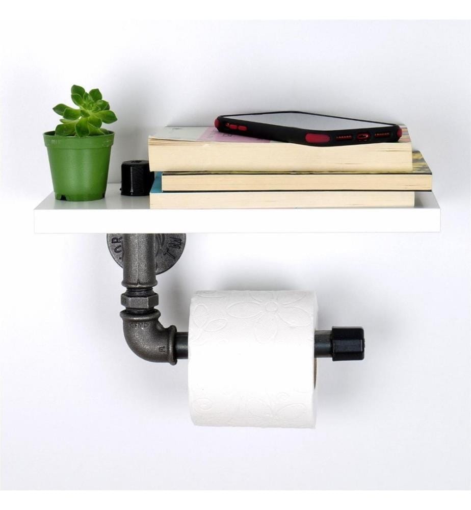 Toilettenpapierhalter, Weiss, Mdf