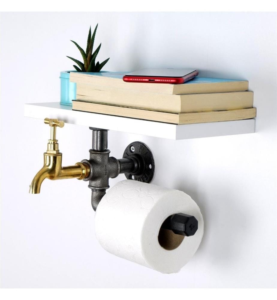 Toilettenpapierhalter, Weiss, Mdf