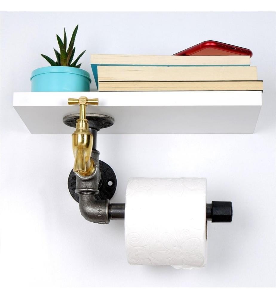 Toilettenpapierhalter, Weiss, Mdf