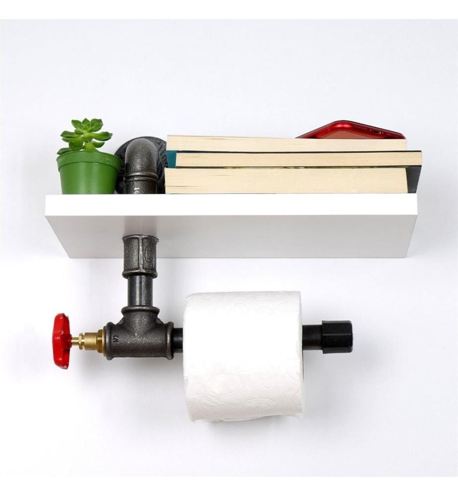 Toilettenpapierhalter, Weiss, Mdf