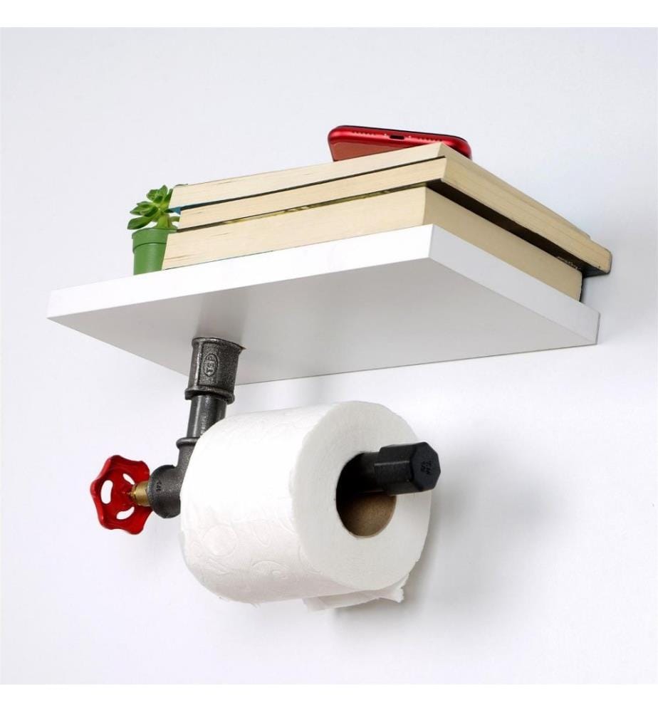 Toilettenpapierhalter, Weiss, Mdf