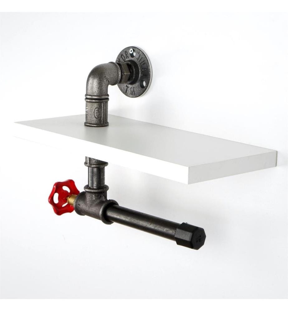 Toilettenpapierhalter, Weiss, Mdf
