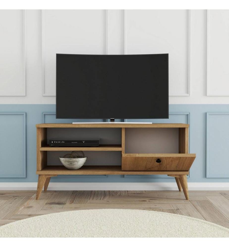 Meuble TV, chêne, panneau de particules mélaminé