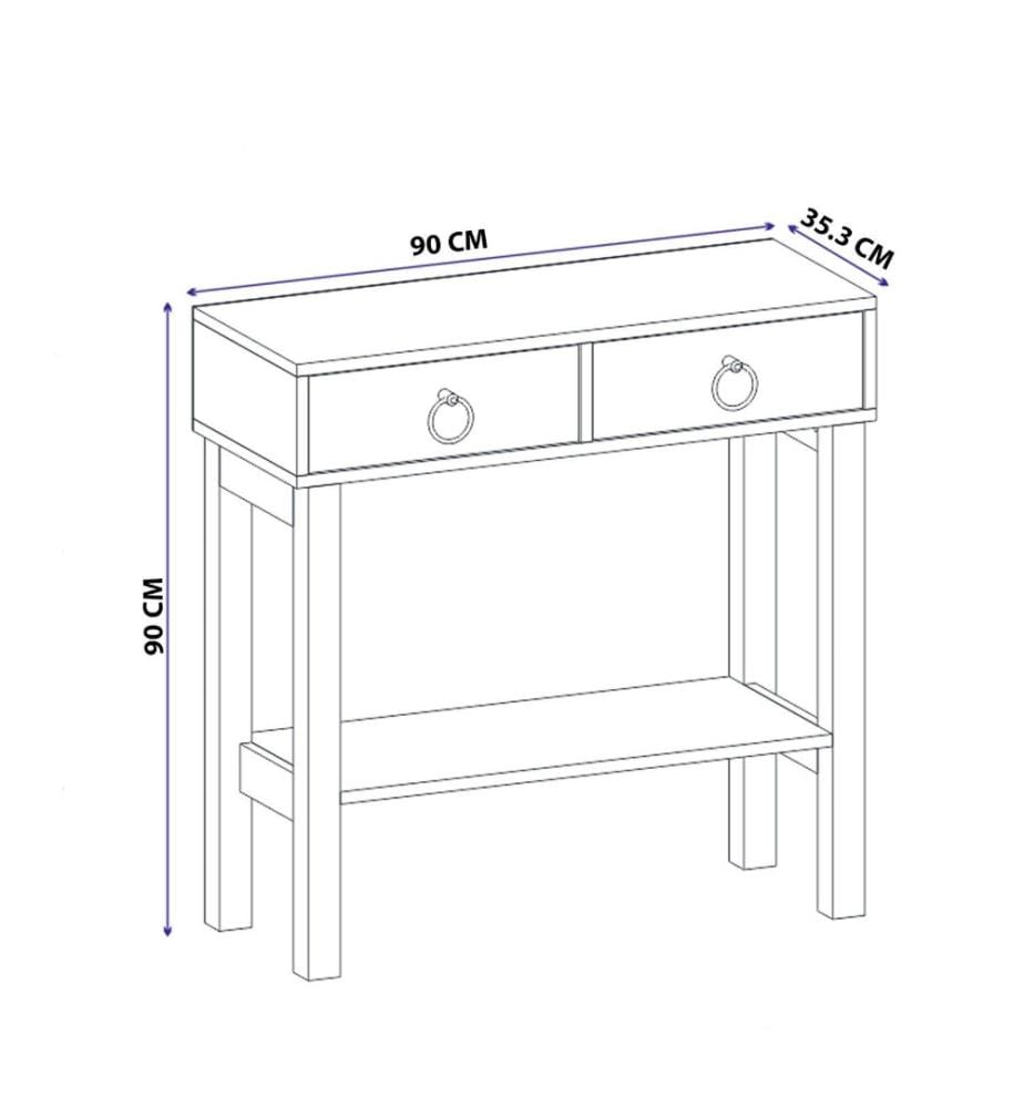 Sideboard, Weiss, Melaminbeschichtete Spanplatte