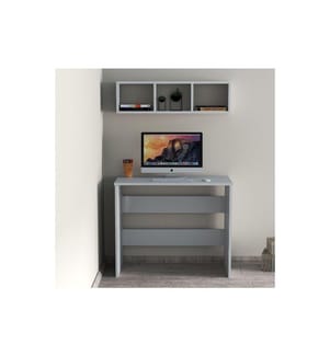 Arbeitszimmer-Möbelset, Weiss, Melaminbeschichtete Spanplatte