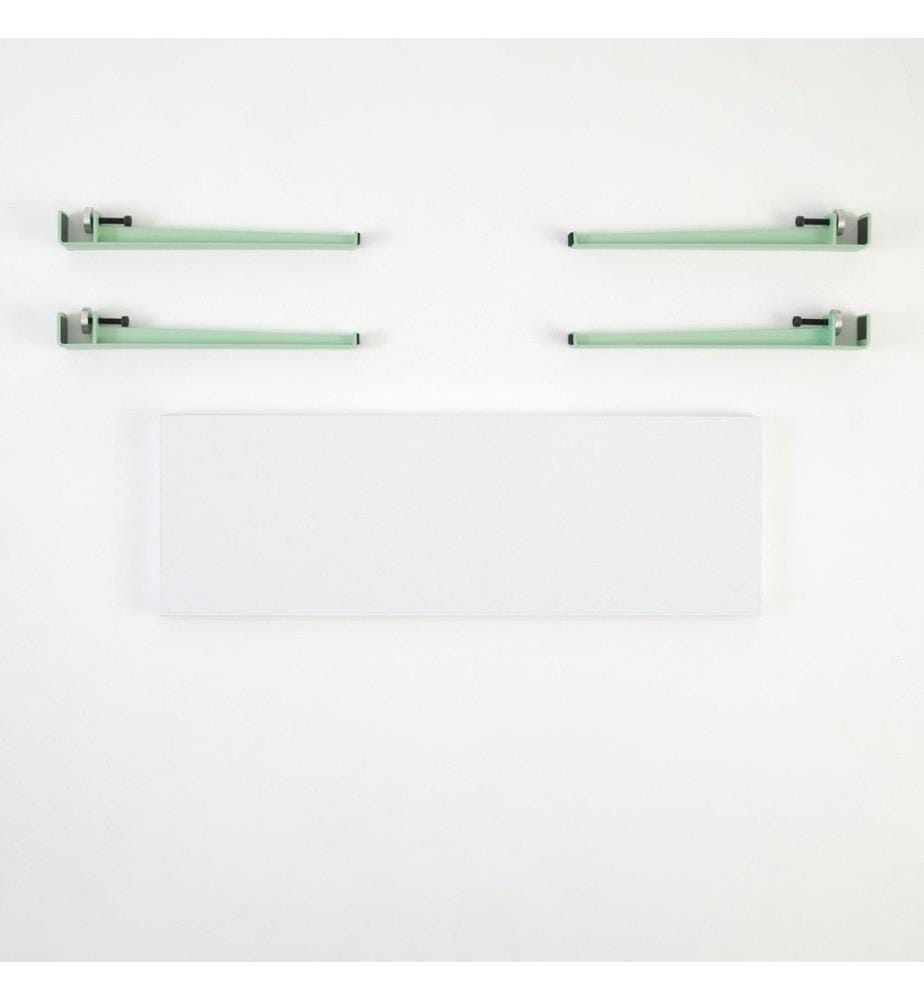 Banc, blanc vert menthe, panneau de particules mélaminé
