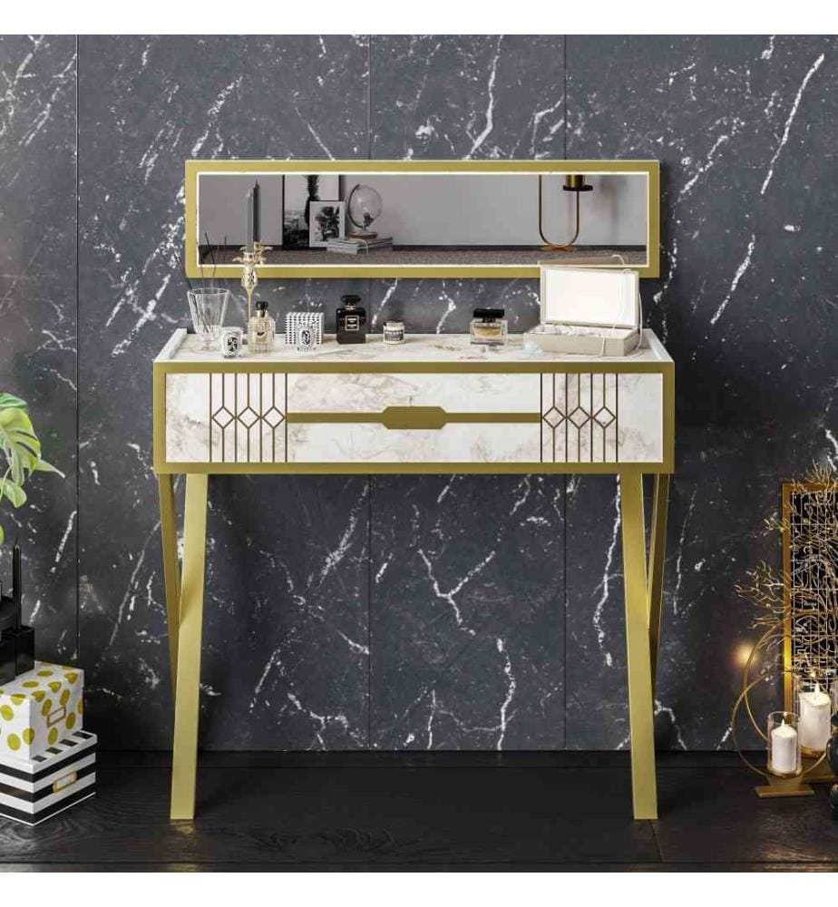 Buffet, blanc, panneau de particules mélaminé