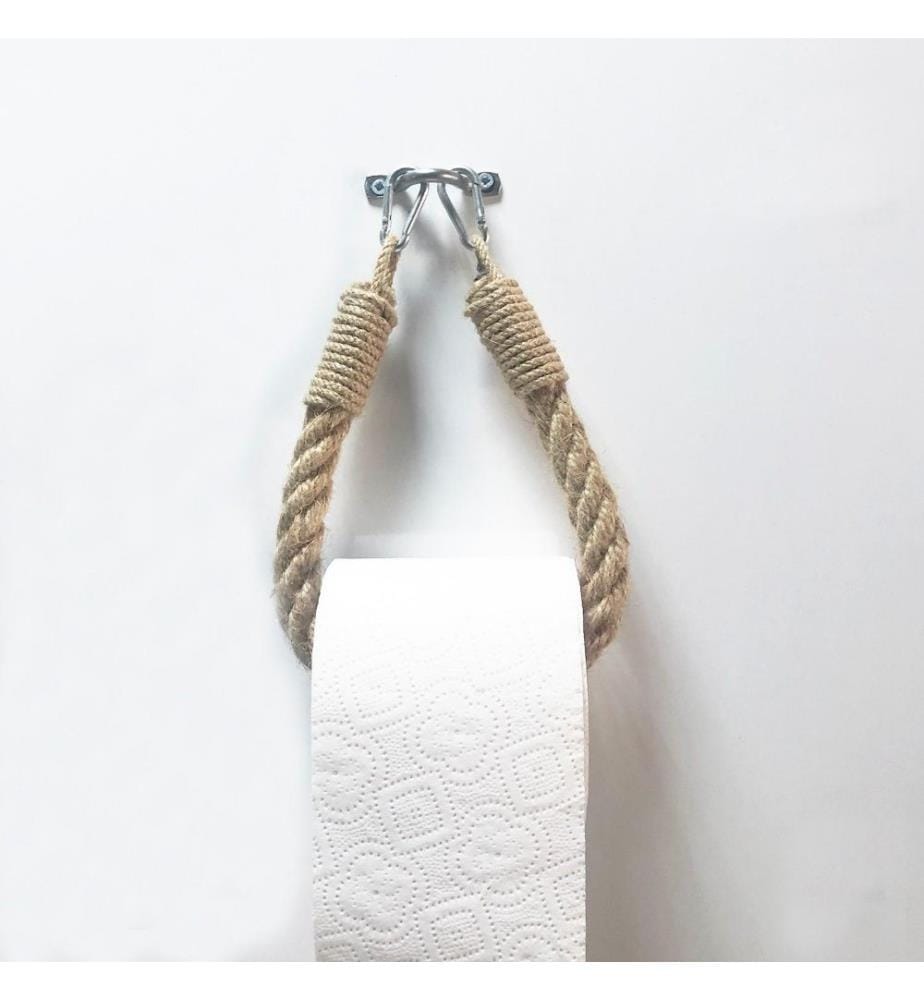 Pipe Hook, Mustard, Metal & Rope