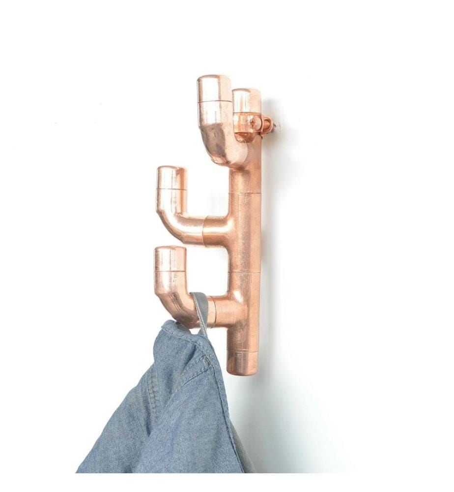 Pfeifenhaken, Rose Gold, Kupfer, handgefertigt