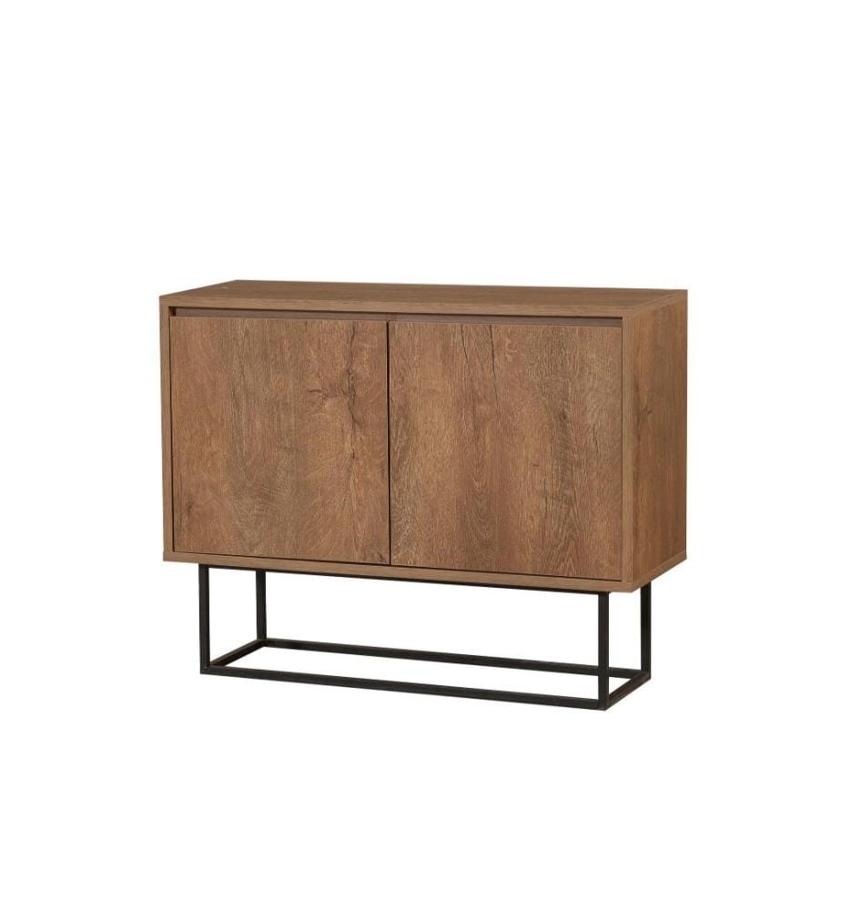 Console, noyer noir, panneau de particules mélaminé