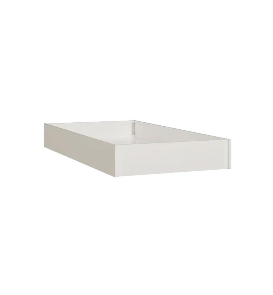 Ausziehbares Bett, 100 % melaminbeschichtete Spanplatte, Creme, Eiche