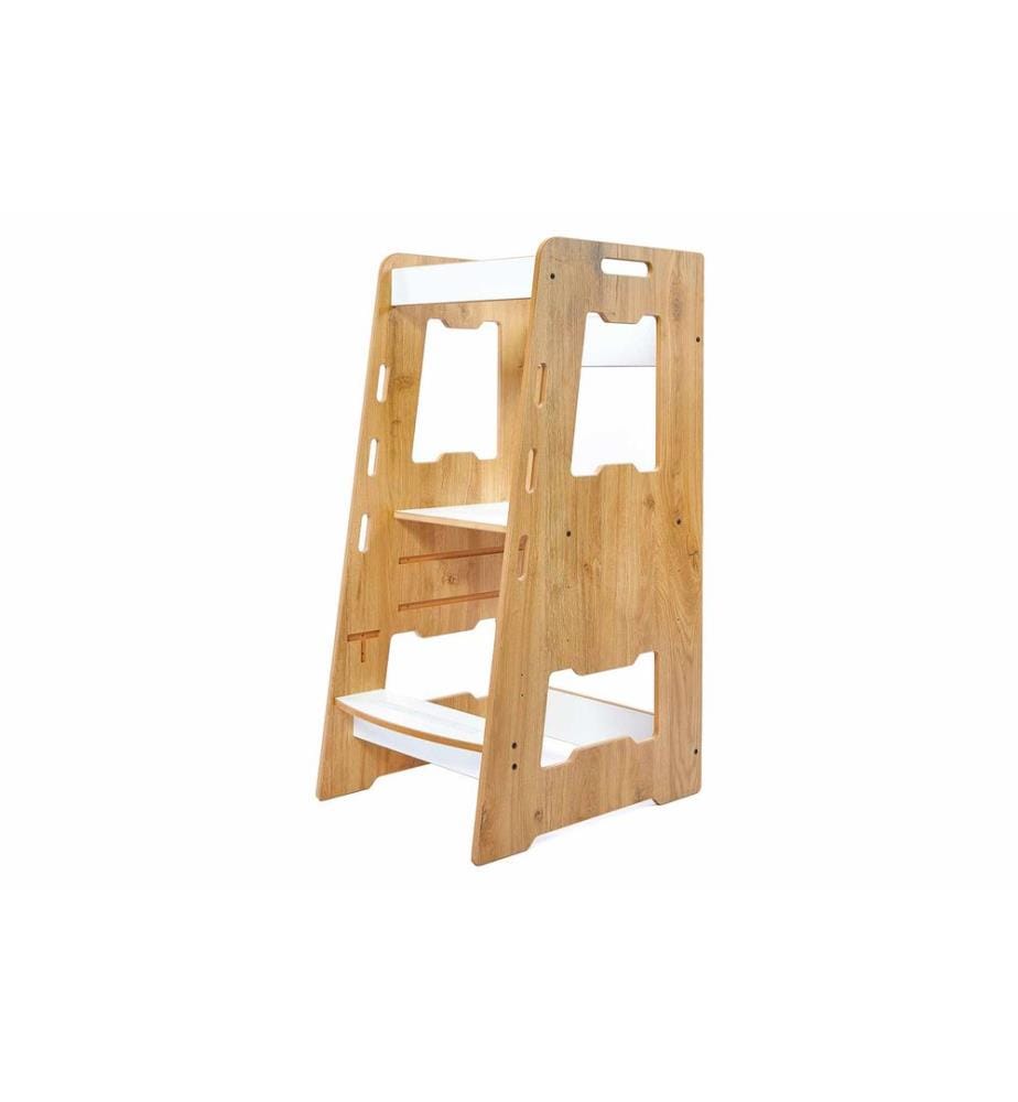 Bildungsturm, 100 % MDF, Natur, Weiss