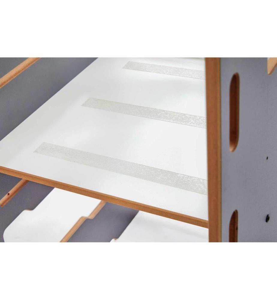 Bildungsturm, 100 % MDF, Anthrazit, Weiss